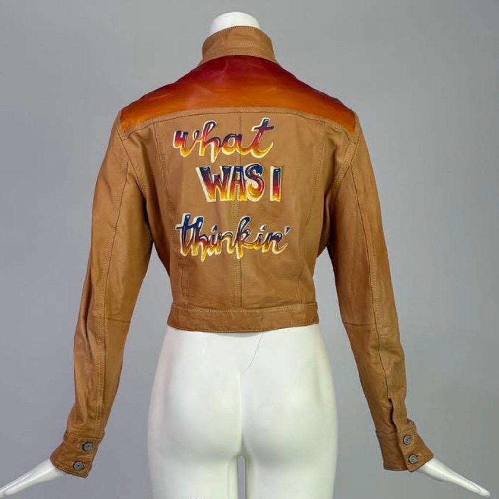 The * Coolest * Vintage 1990s Does 1970s Genuine Leather Jacket By The Gap, Xl